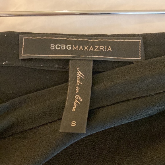 BCBG MaxAzria black asymmetrical skirt, Small/Petite/Tall - Picture 5 of 8